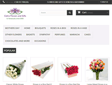 Tablet Screenshot of catiraflowers.com